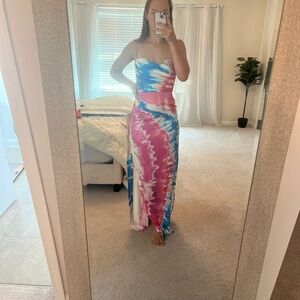 Retrofete Tie-Dye Maxi Dress